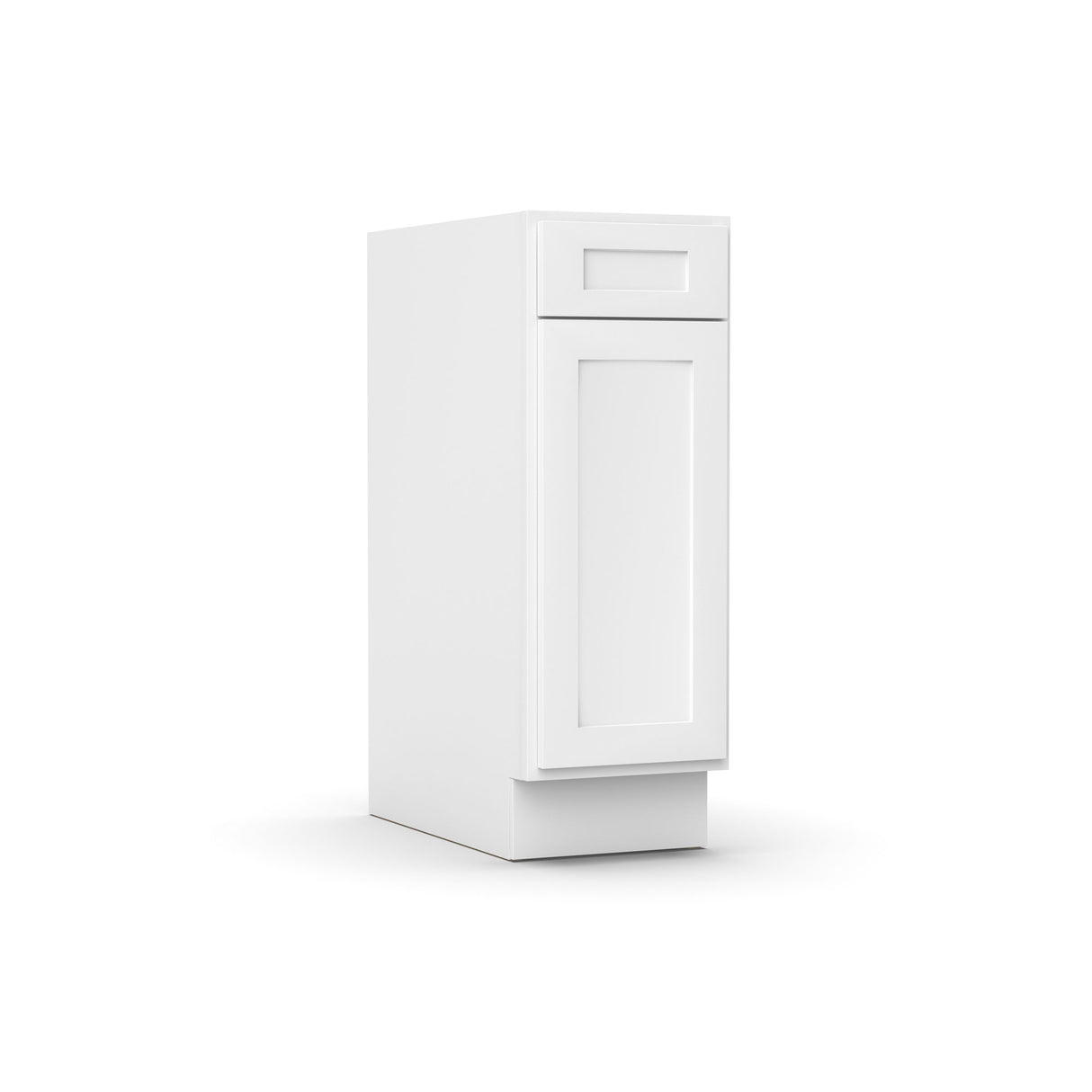 Liberty Shaker White - 12 Inch Single Door Base Cabinet - 12" Width x 34.5" Height x 24" Depth