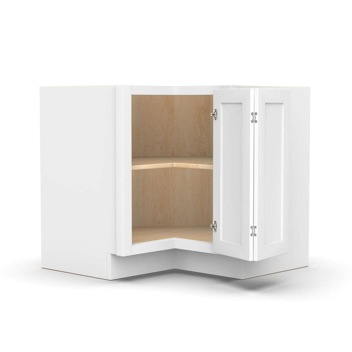 Liberty Shaker White - 36 Inch Square Corner Base Cabinet - 36" Width x 34.5" Height x 24" Depth
