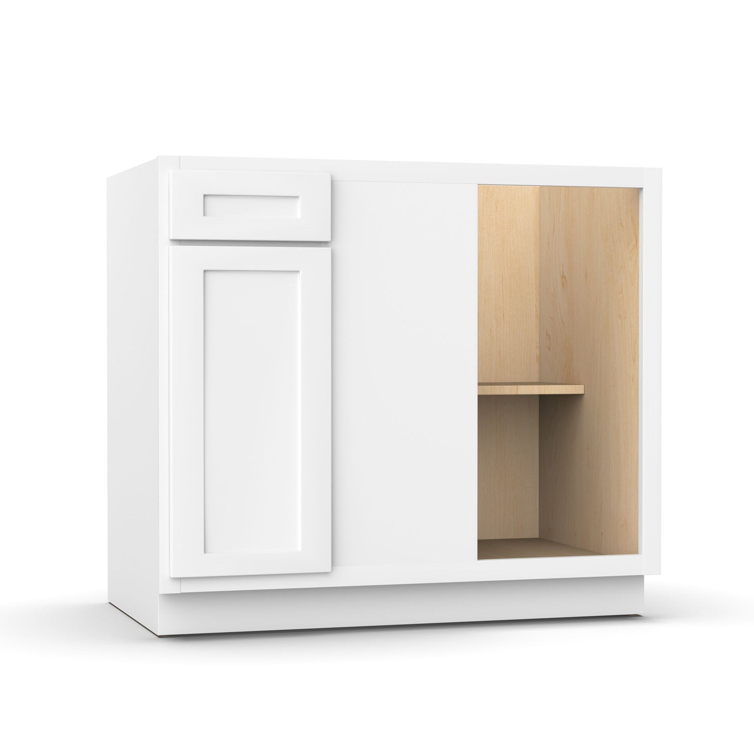 Liberty Shaker White - 39 Inch Blind Base Cabinet - 39" Width x 34.5" Height x 24" Depth