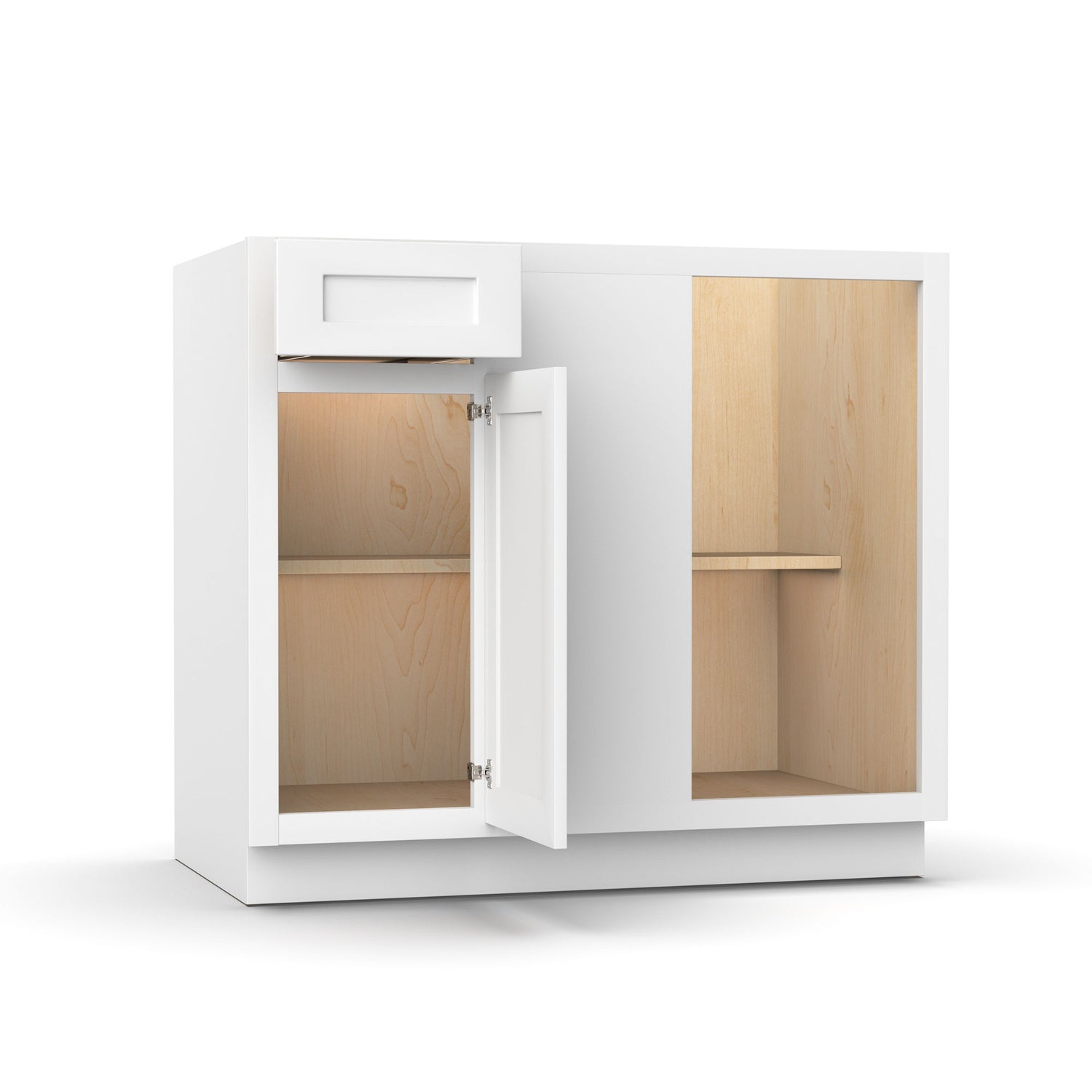 Liberty Shaker White - 39 Inch Blind Base Cabinet - 39" Width x 34.5" Height x 24" Depth
