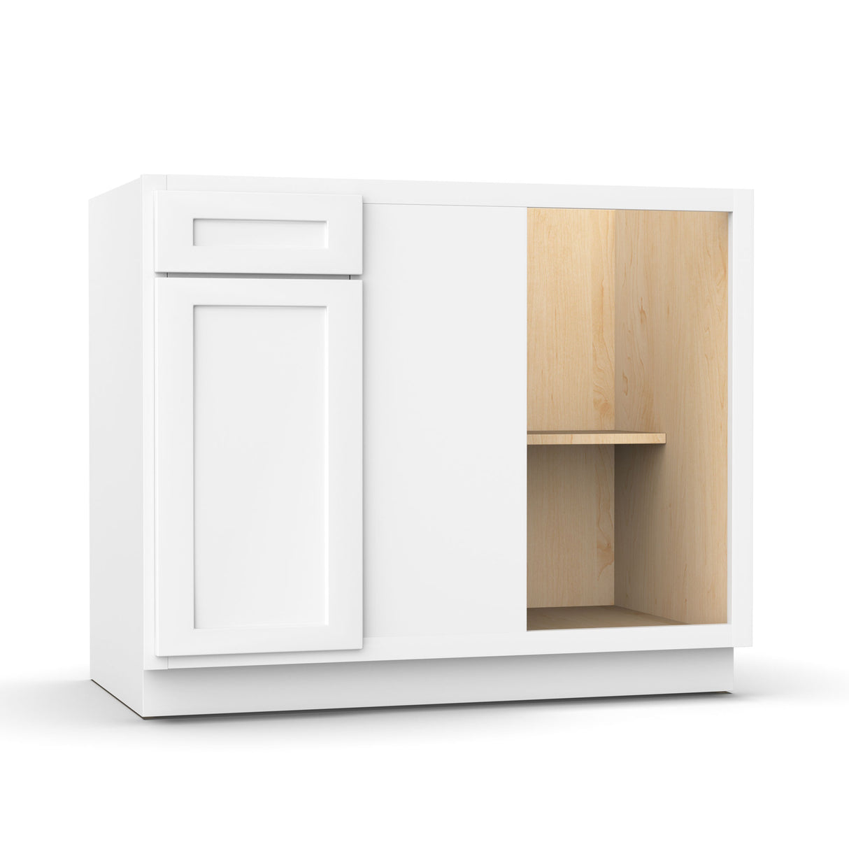 Liberty Shaker White - 42 Inch Blind Base Cabinet - 42" Width x 34.5" Height x 24" Depth