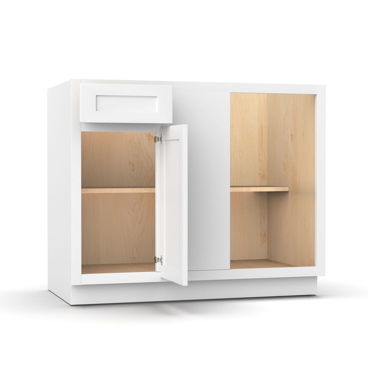 Liberty Shaker White - 42 Inch Blind Base Cabinet - 42" Width x 34.5" Height x 24" Depth