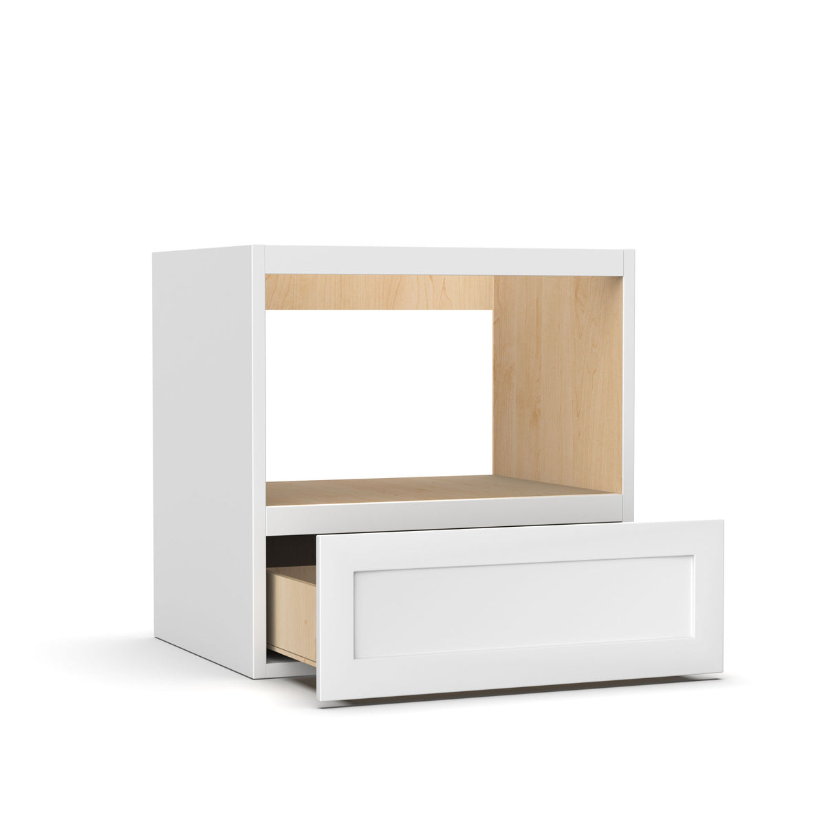 Liberty Shaker White - 30 Inch Microwave Base Cabinet - 30" Width x 34.5" Height x 24" Depth