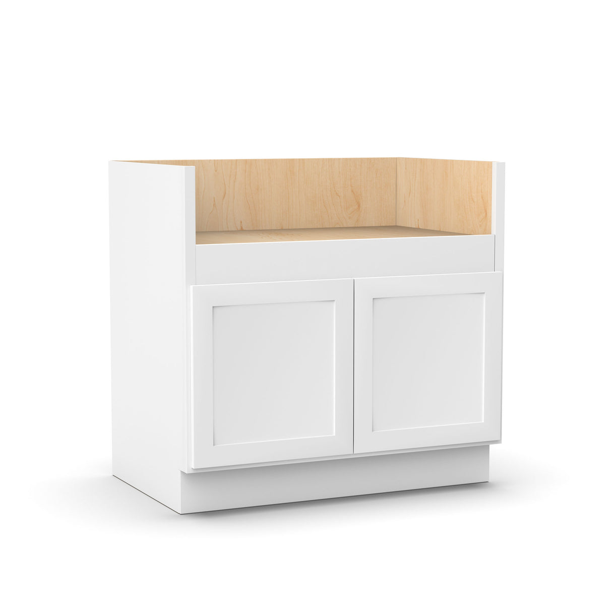 Liberty Shaker White - 36 Inch Farm Sink Base Cabinet - 36" Width x 34.5" Height x 24" Depth