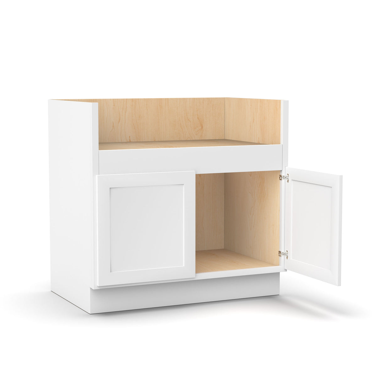 Liberty Shaker White - 36 Inch Farm Sink Base Cabinet - 36" Width x 34.5" Height x 24" Depth