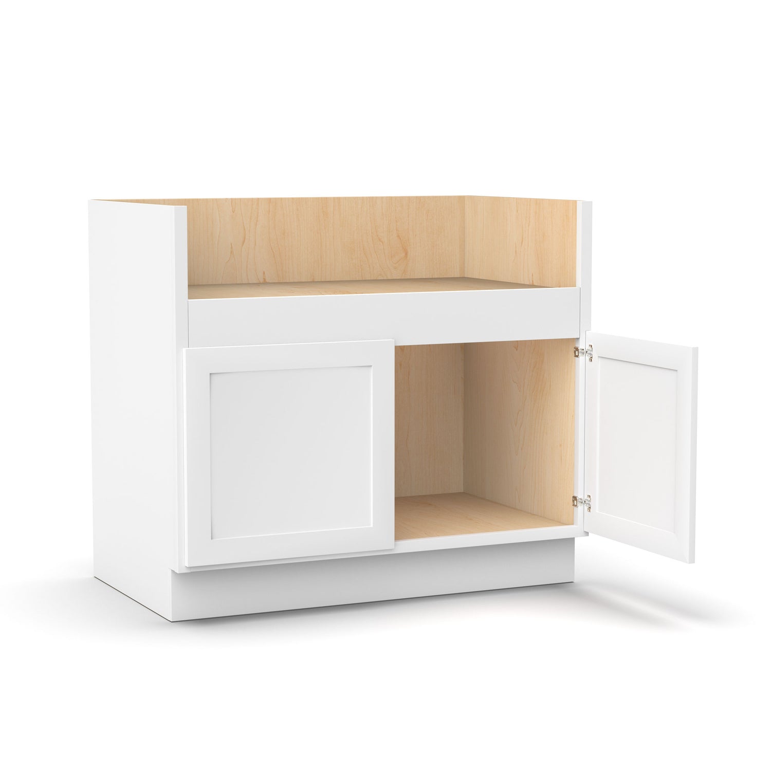 Liberty Shaker White - 39 Inch Farm Sink Base Cabinet - 39" Width x 34.5" Height x 24" Depth