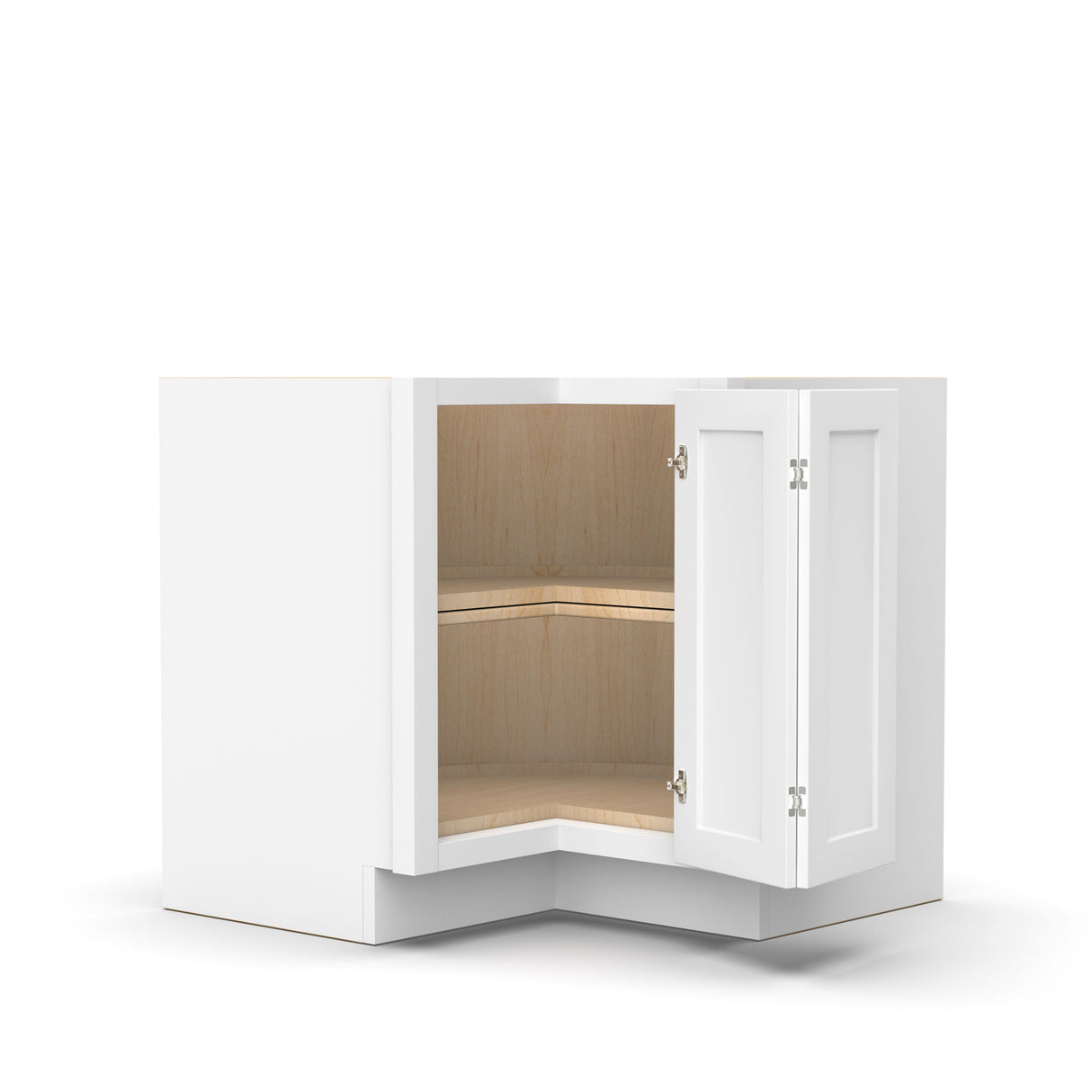 Liberty Shaker White - 33 Inch Lazy Susan Base Cabinet - 33" Width x 34.5" Height x 24" Depth