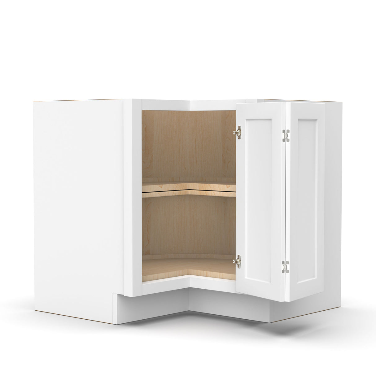 Liberty Shaker White - 36 Inch Lazy Susan Base Cabinet - 36" Width x 34.5" Height x 24" Depth