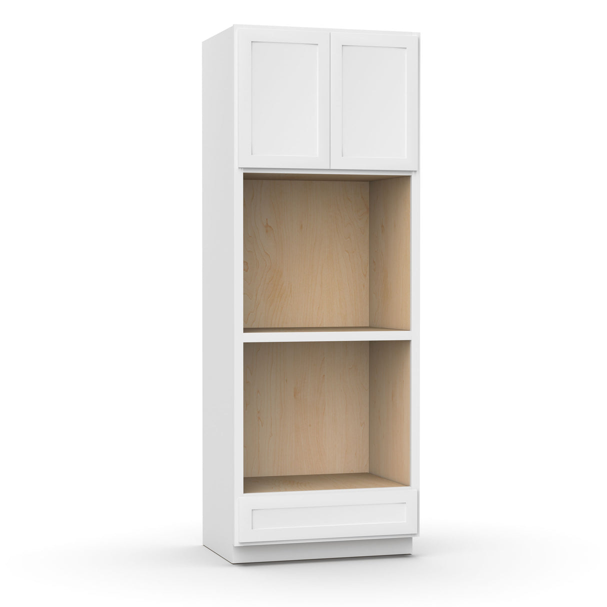 Liberty Shaker White - 33 Inch Double Oven Tall Cabinet - 33" Width x 90" Height x 24" Depth