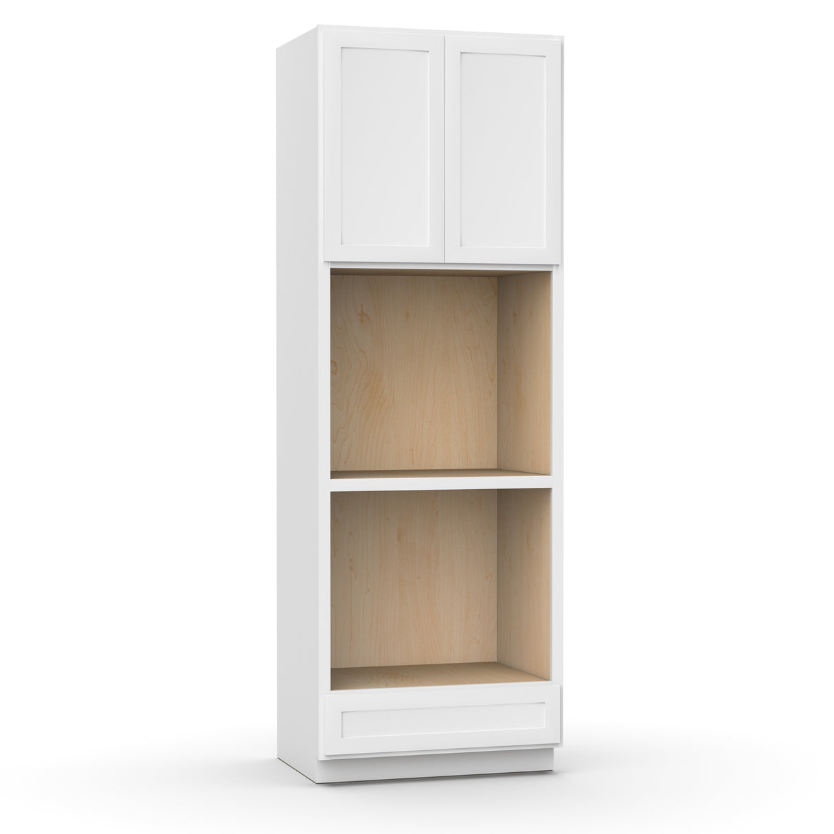 Liberty Shaker White - 33 Inch Double Oven Tall Cabinet - 33" Width x 96" Height x 24" Depth