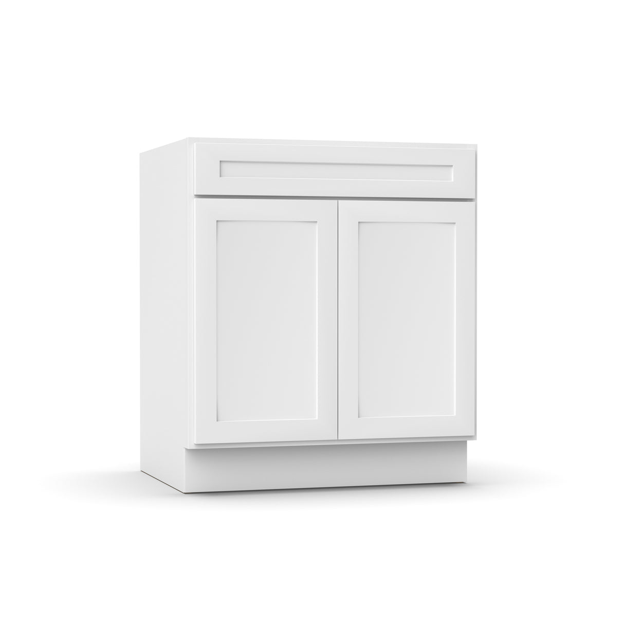 Liberty Shaker White - 30 Inch Sink Base Cabinet - 30" Width x 34.5" Height x 24" Depth