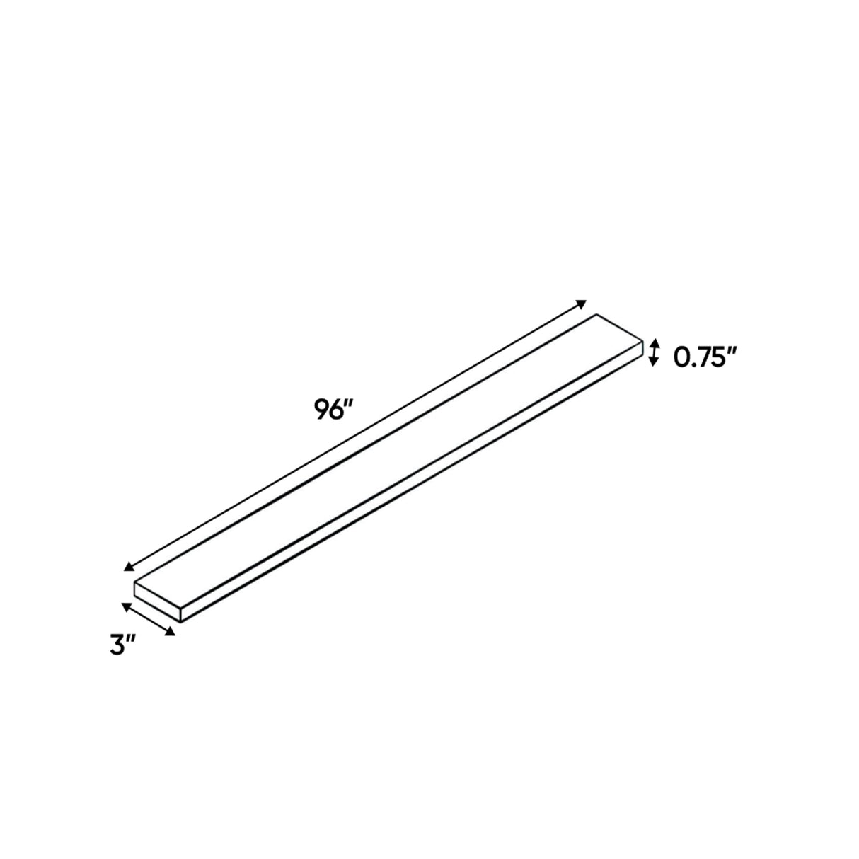Avalon Ashen - 3 Inch Wall Fillers Accessories - 3" Width x 96" Height x .75" Depth