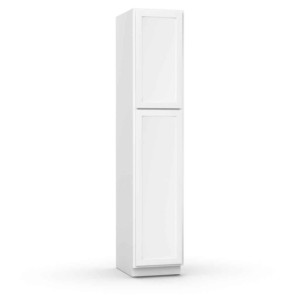 Liberty Shaker White - 18 Inch Single Door Pantry Tall Cabinet - 18" Width x 90" Height x 24" Depth