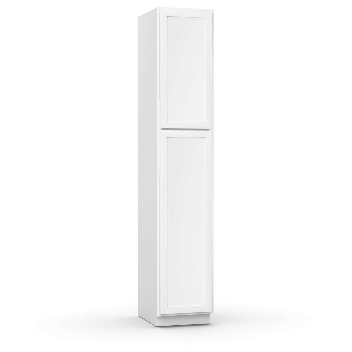 Liberty Shaker White - 18 Inch Single Door Pantry Tall Cabinet - 18" Width x 96" Height x 24" Depth