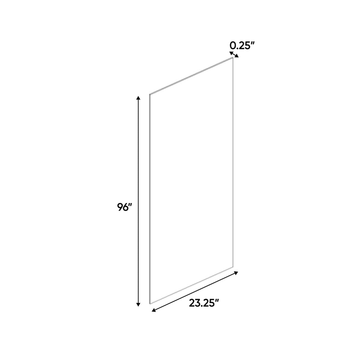 Avalon Ashen - 23.25 Inch Side Finished Skins Accessories - 23.25" Width x 96" Height x .25" Depth