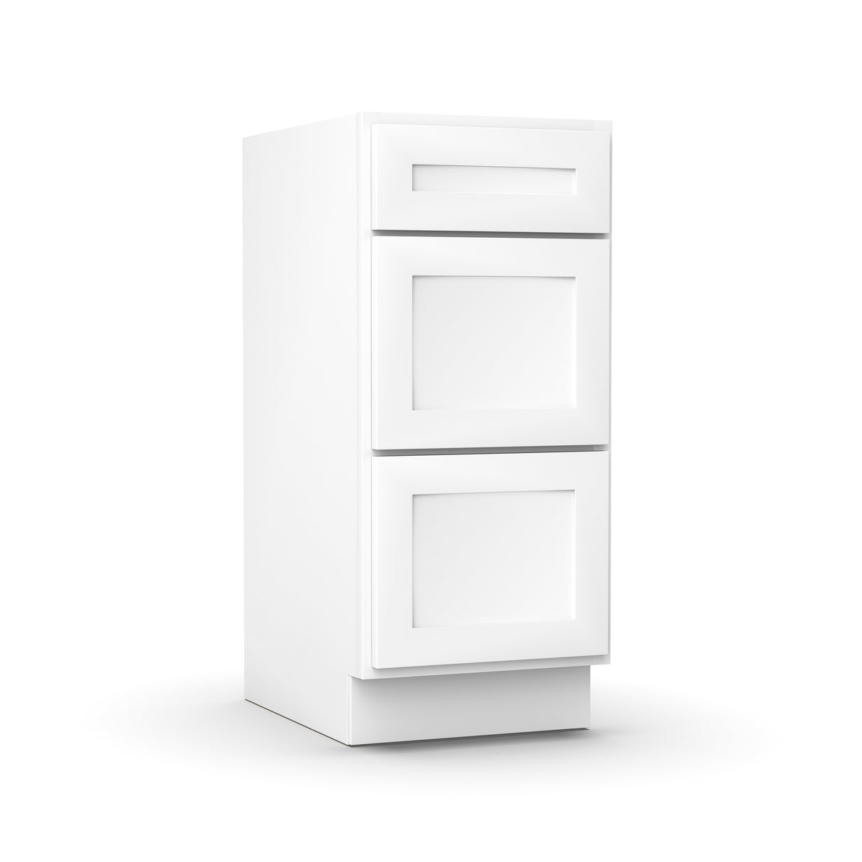 Liberty Shaker White - 15 Inch Vanity Drawer Base Cabinet - 15" Width x 34.5" Height x 21" Depth