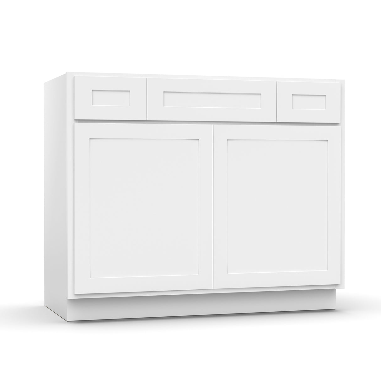 Liberty Shaker White - 42 Inch Vanity Consoles Cabinet - 42" Width x 34.5" Height x 21" Depth