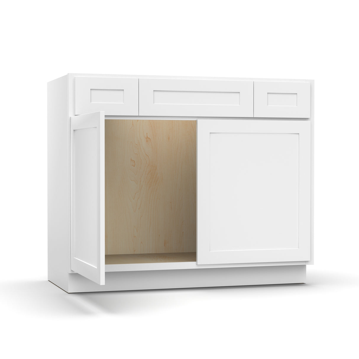 Liberty Shaker White - 42 Inch Vanity Consoles Cabinet - 42" Width x 34.5" Height x 21" Depth
