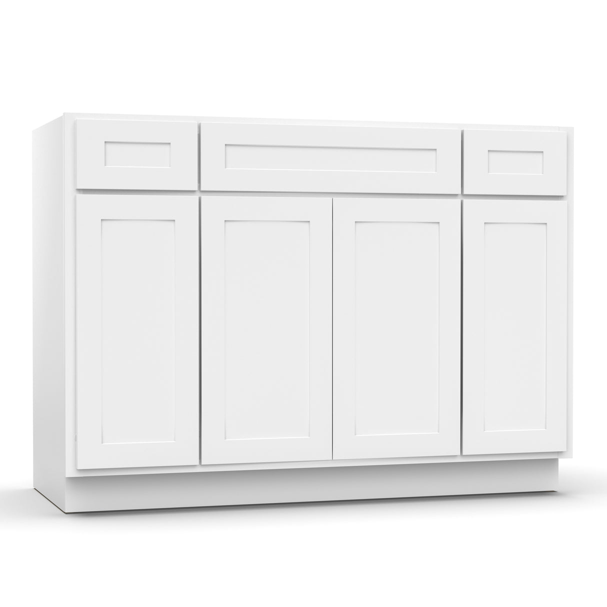 Liberty Shaker White - 48 Inch Vanity Consoles Cabinet - 48" Width x 34.5" Height x 21" Depth