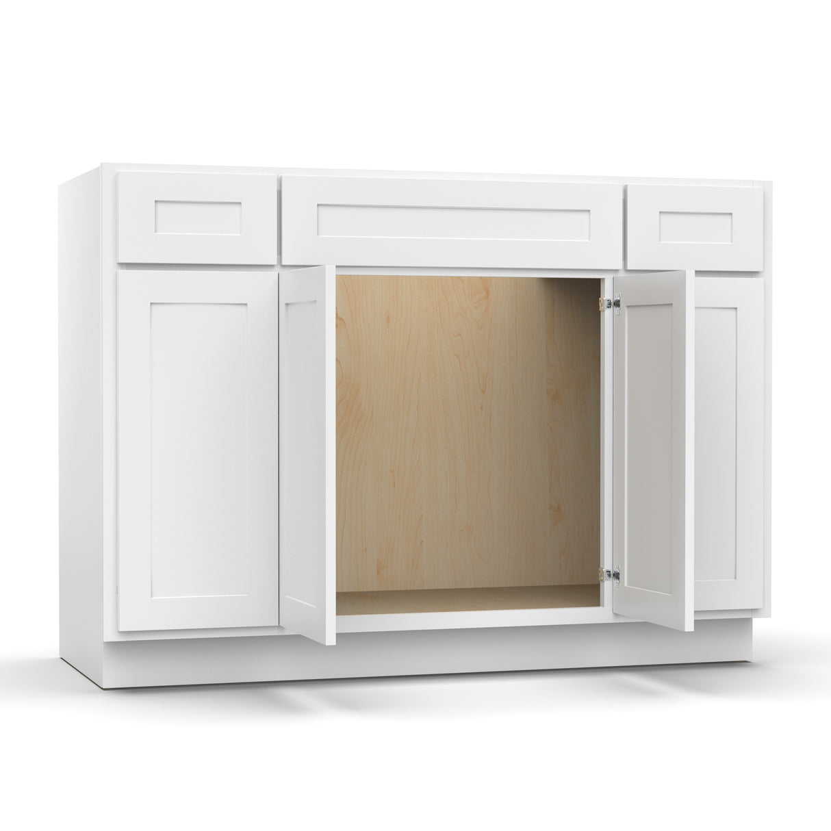 Liberty Shaker White - 48 Inch Vanity Consoles Cabinet - 48" Width x 34.5" Height x 21" Depth