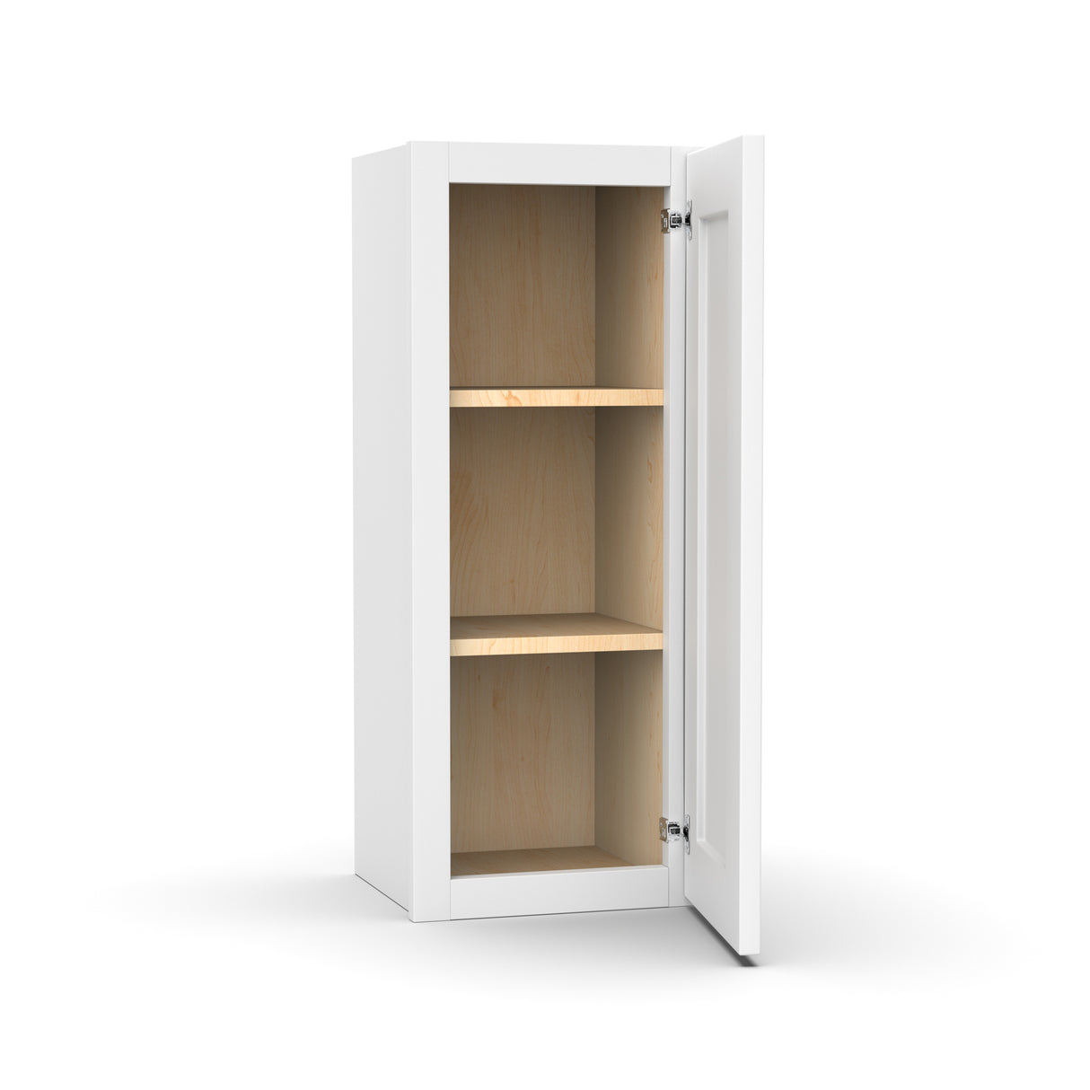 Liberty Shaker White - 12 Inch Height Single Door Wall Cabinet - 12" Width x 30" Height x 12" Depth