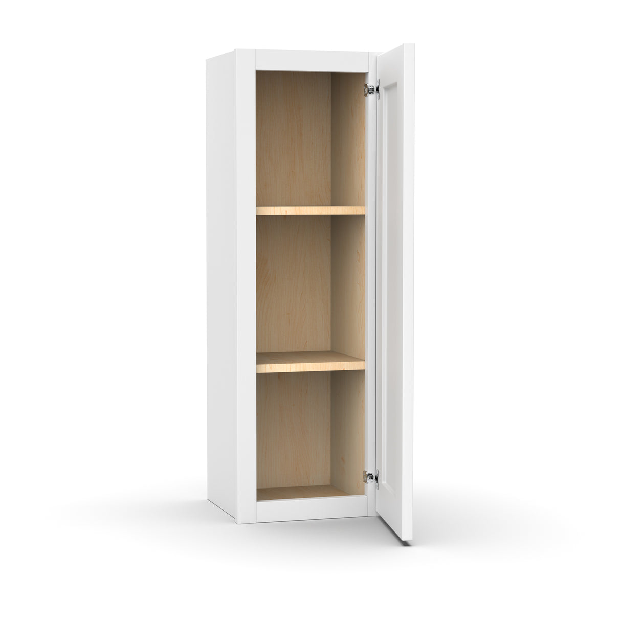 Liberty Shaker White - 12 Inch Height Single Door Wall Cabinet - 12" Width x 36" Height x 12" Depth