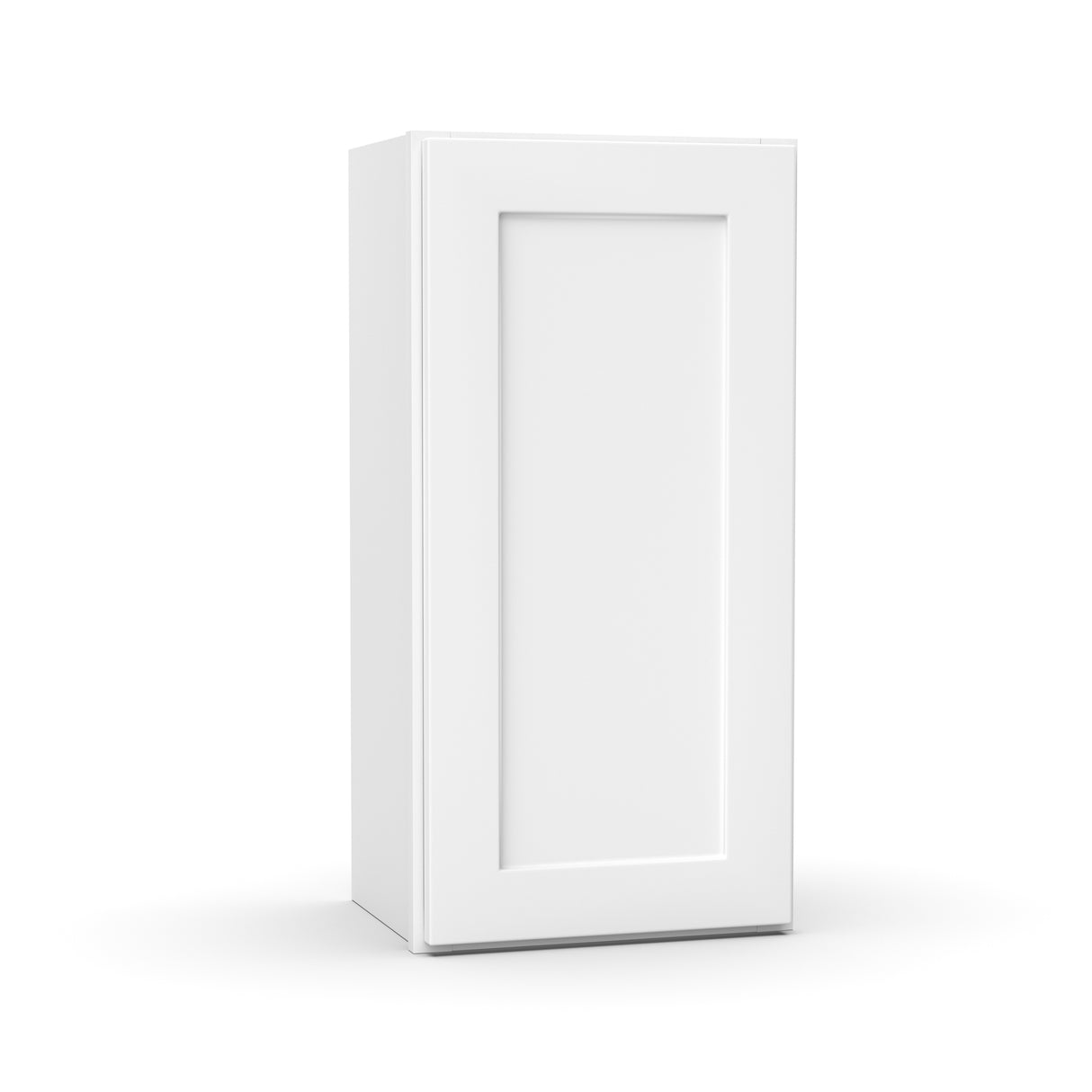 Liberty Shaker White - 15 Inch Height Single Door Wall Cabinet - 15" Width x 30" Height x 12" Depth