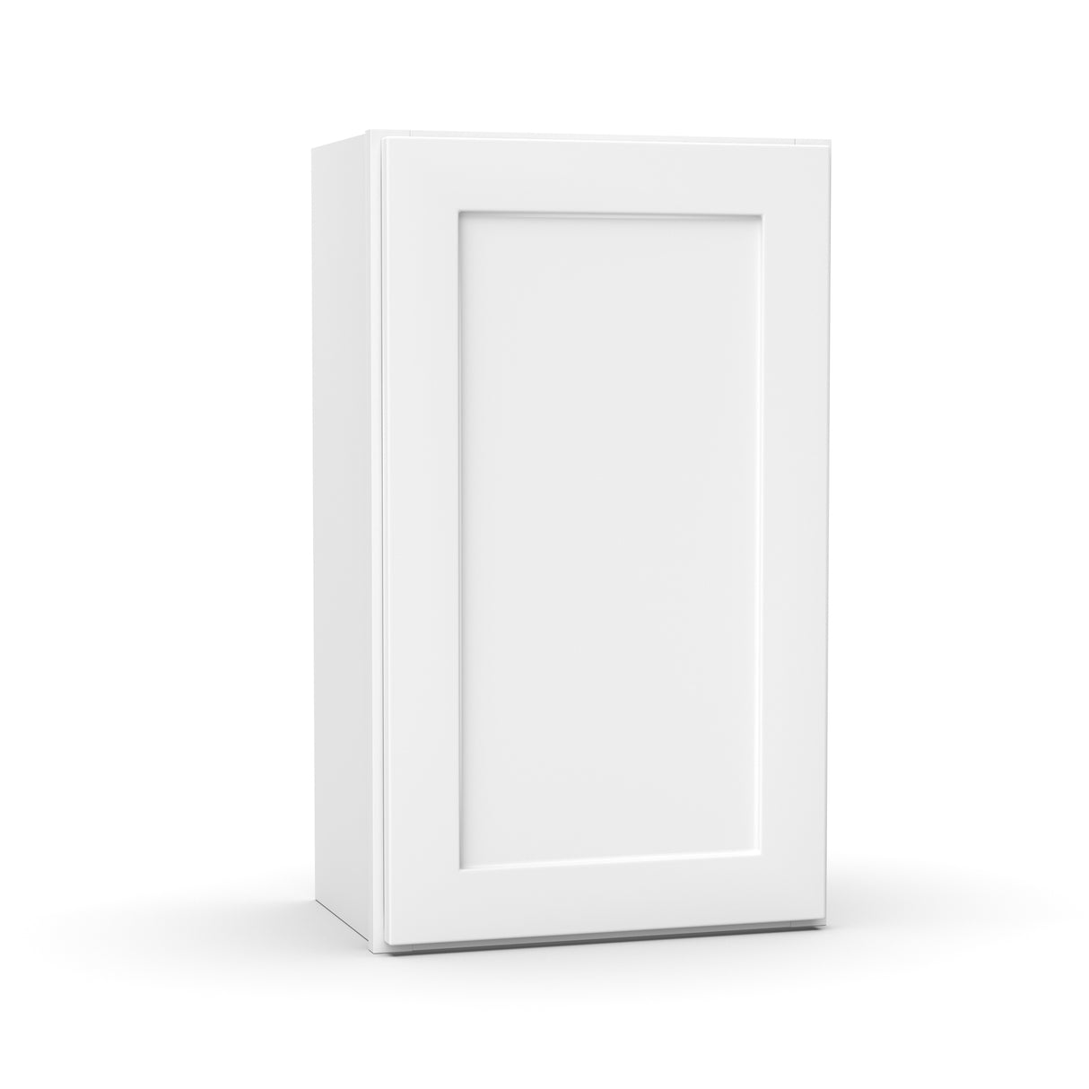 Liberty Shaker White - 18 Inch Height Single Door Wall Cabinet - 18" Width x 30" Height x 12" Depth