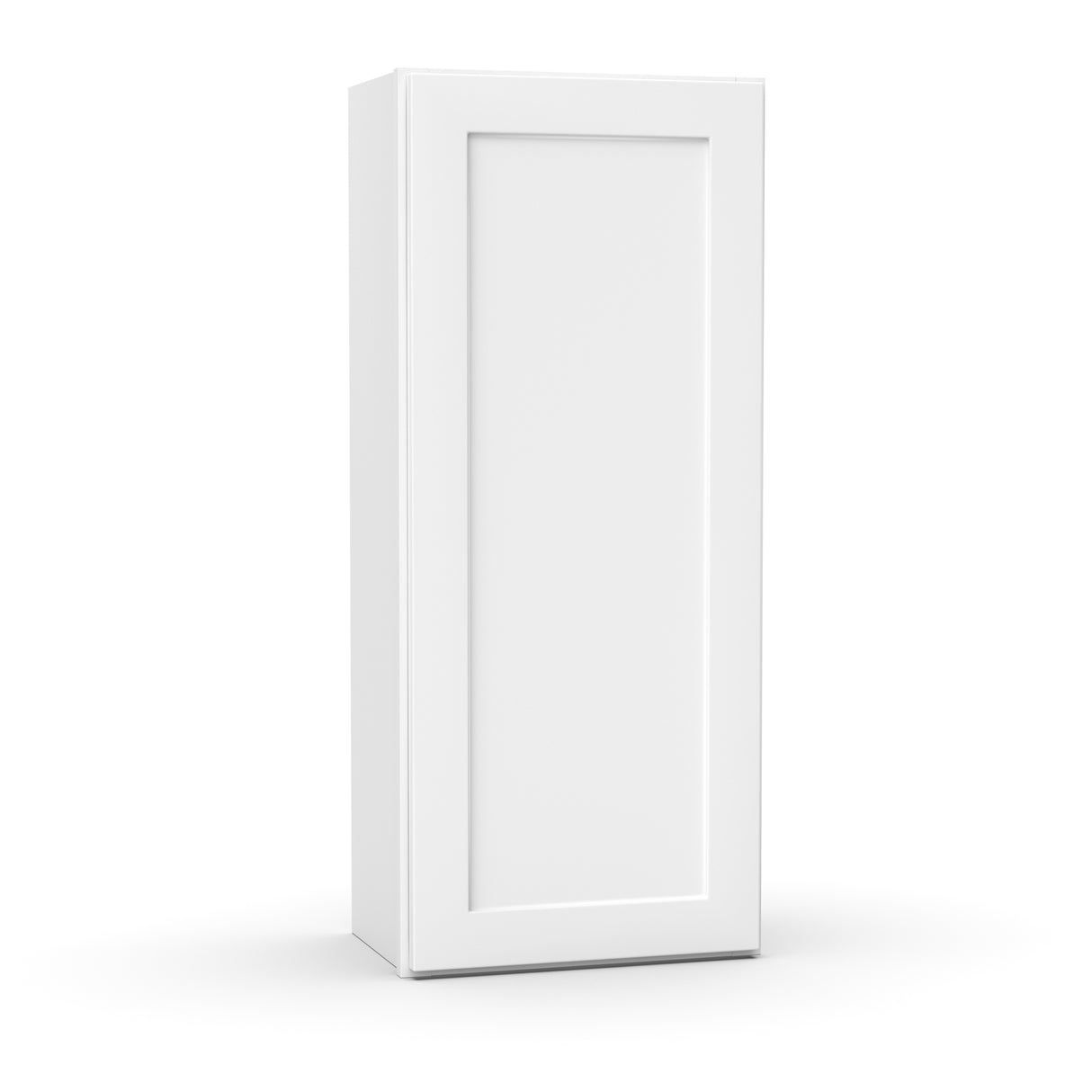 Liberty Shaker White - 18 Inch Height Single Door Wall Cabinet - 18" Width x 42" Height x 12" Depth