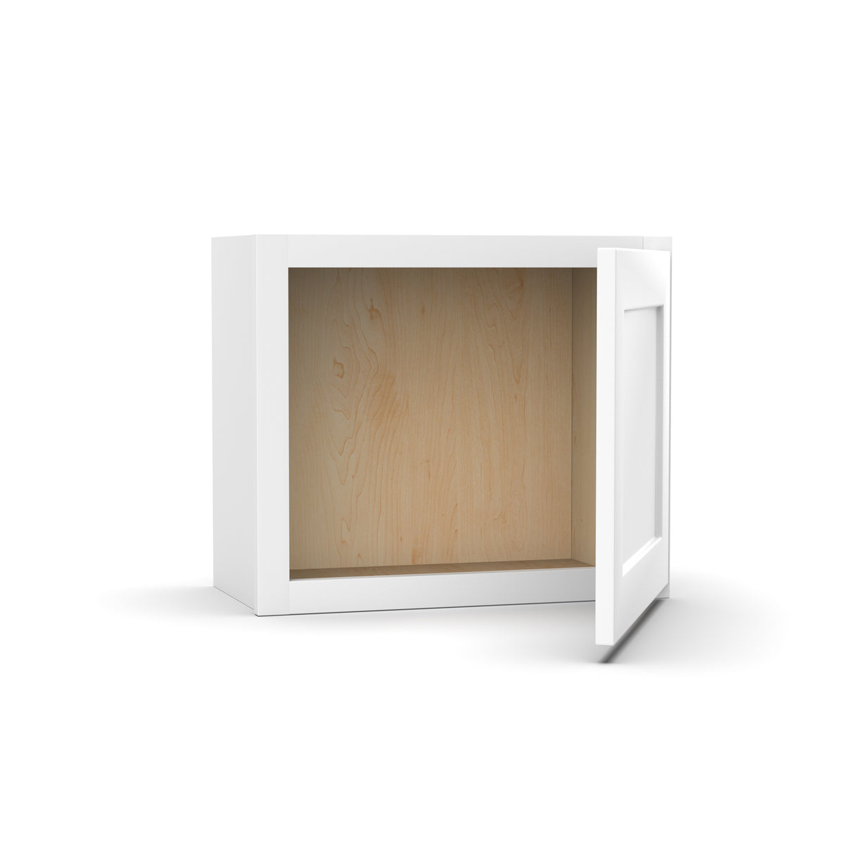 Liberty Shaker White - 21 Inch Height Single Door Wall Cabinet - 21" Width x 18" Height x 12" Depth