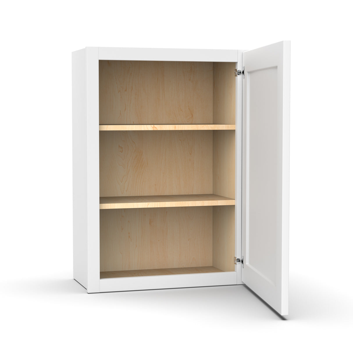 Liberty Shaker White - 21 Inch Height Single Door Wall Cabinet - 21" Width x 30" Height x 12" Depth