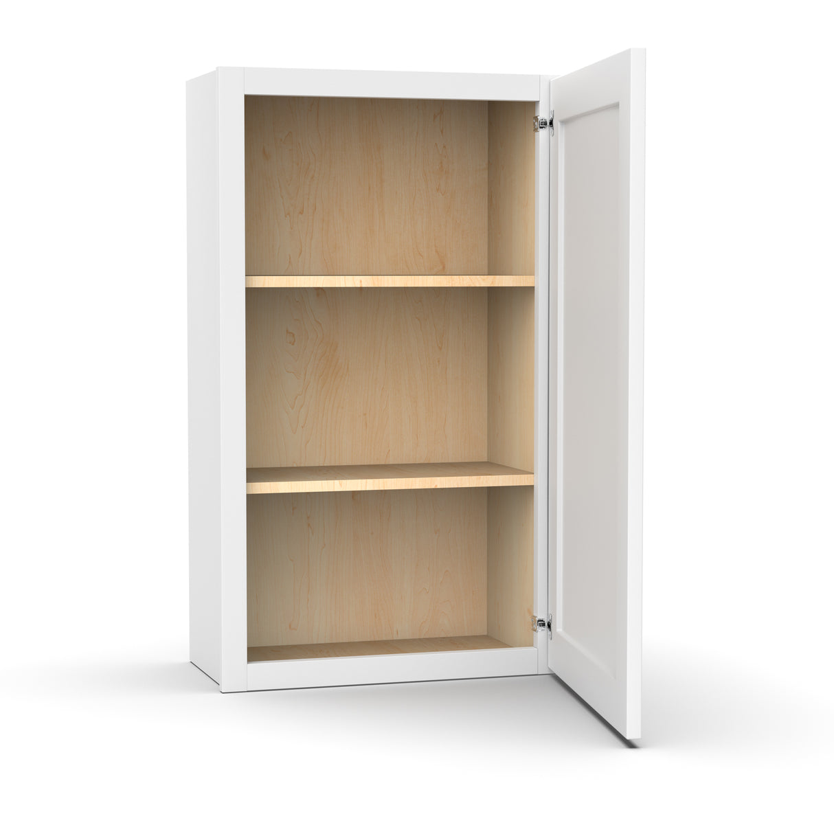 Liberty Shaker White - 21 Inch Height Single Door Wall Cabinet - 21" Width x 36" Height x 12" Depth