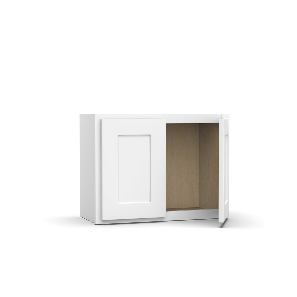 Liberty Shaker White - 24 Inch Height Double Door Wall Cabinet - 24" Width x 18" Height x 12" Depth
