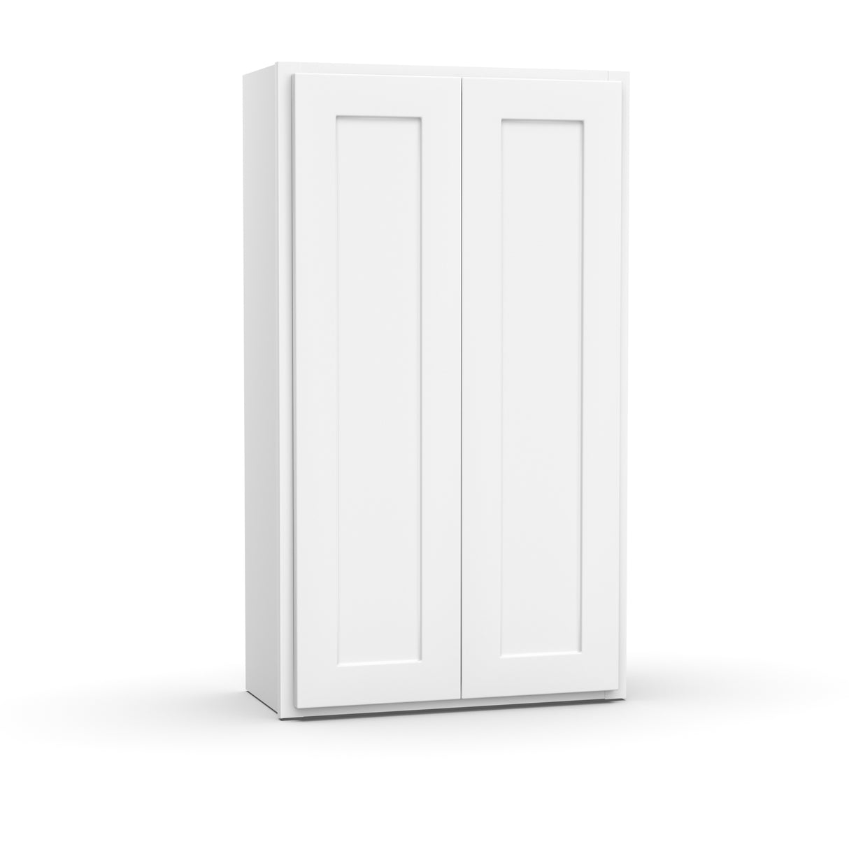 Liberty Shaker White - 24 Inch Height Double Door Wall Cabinet - 24" Width x 42" Height x 12" Depth
