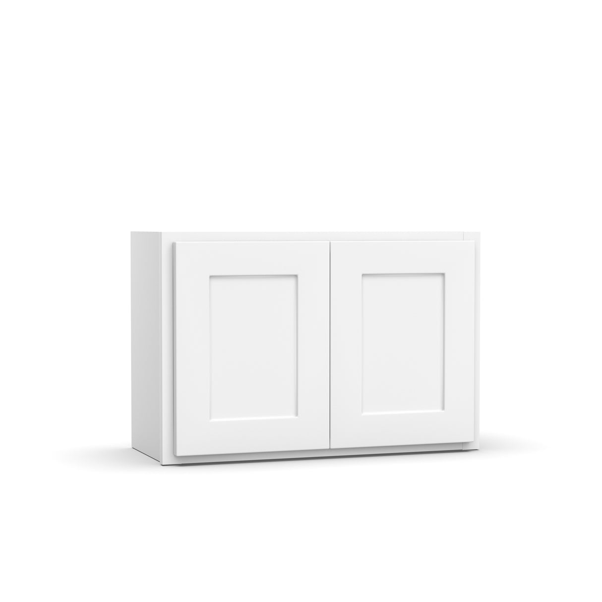 Liberty Shaker White - 27 Inch Height Double Door Wall Cabinet - 27" Width x 18" Height x 12" Depth