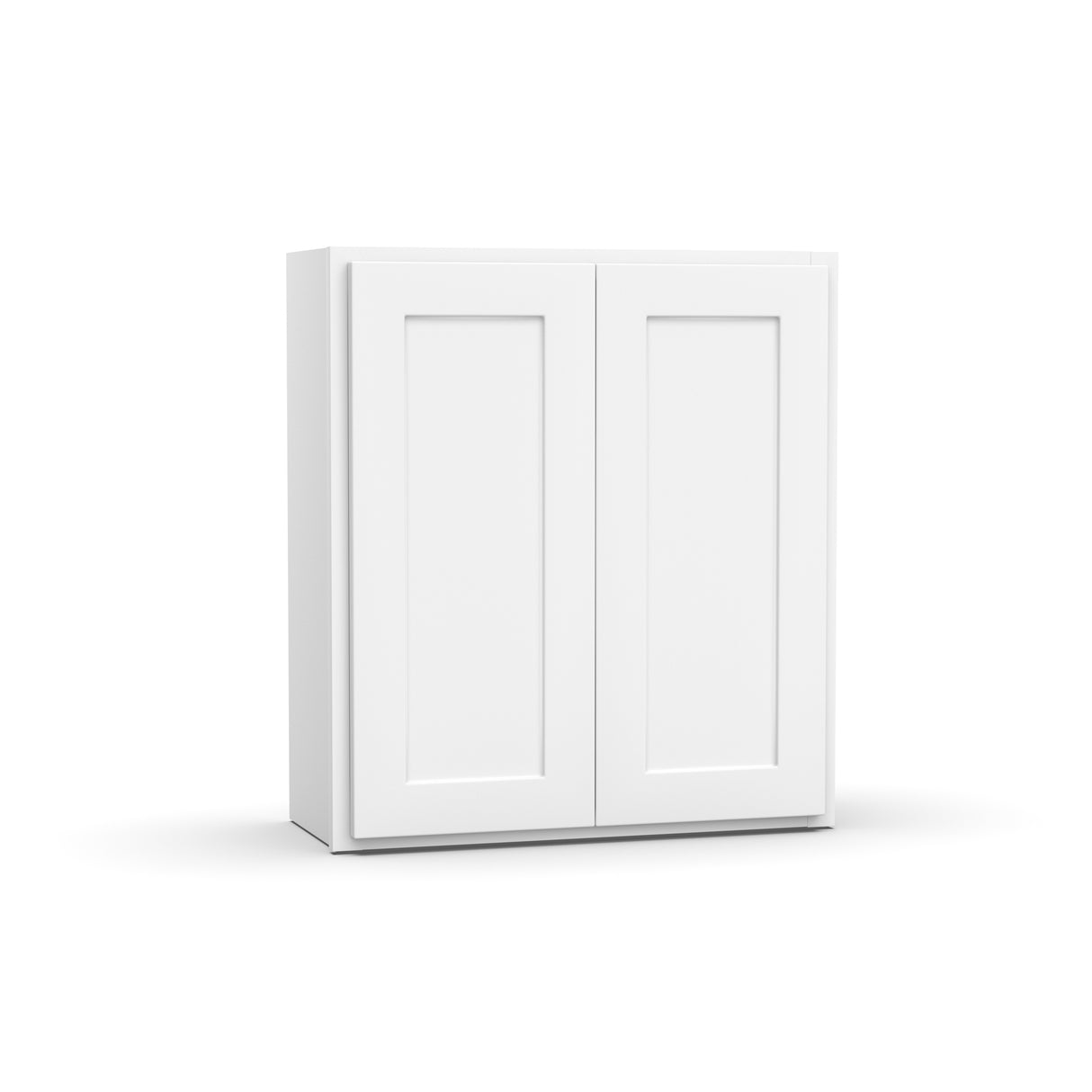 Liberty Shaker White - 27 Inch Height Double Door Wall Cabinet - 27" Width x 30" Height x 12" Depth