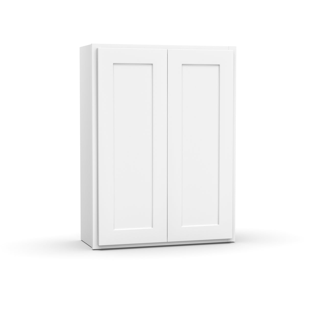 Liberty Shaker White - 27 Inch Height Double Door Wall Cabinet - 27" Width x 36" Height x 12" Depth