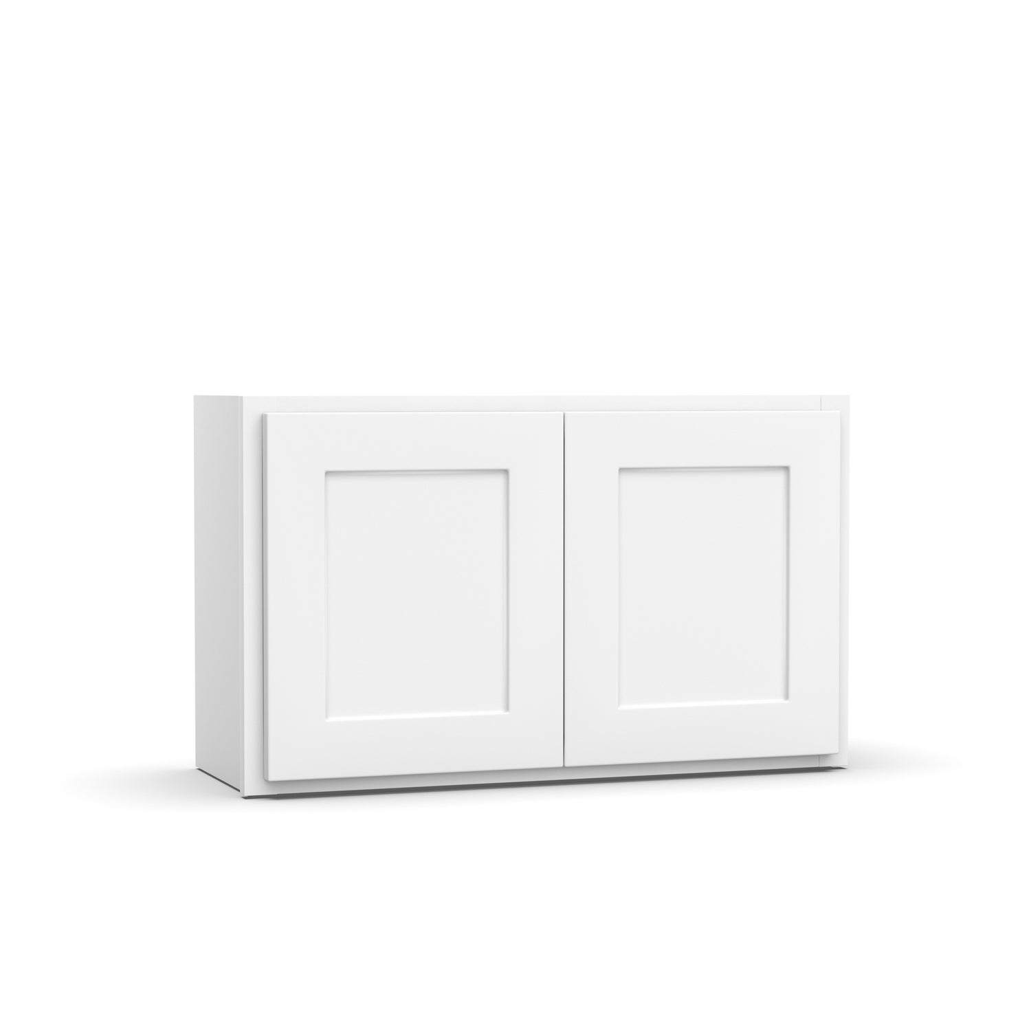 Liberty Shaker White - 30 Inch Height Double Door Wall Cabinet - 30" Width x 18" Height x 12" Depth