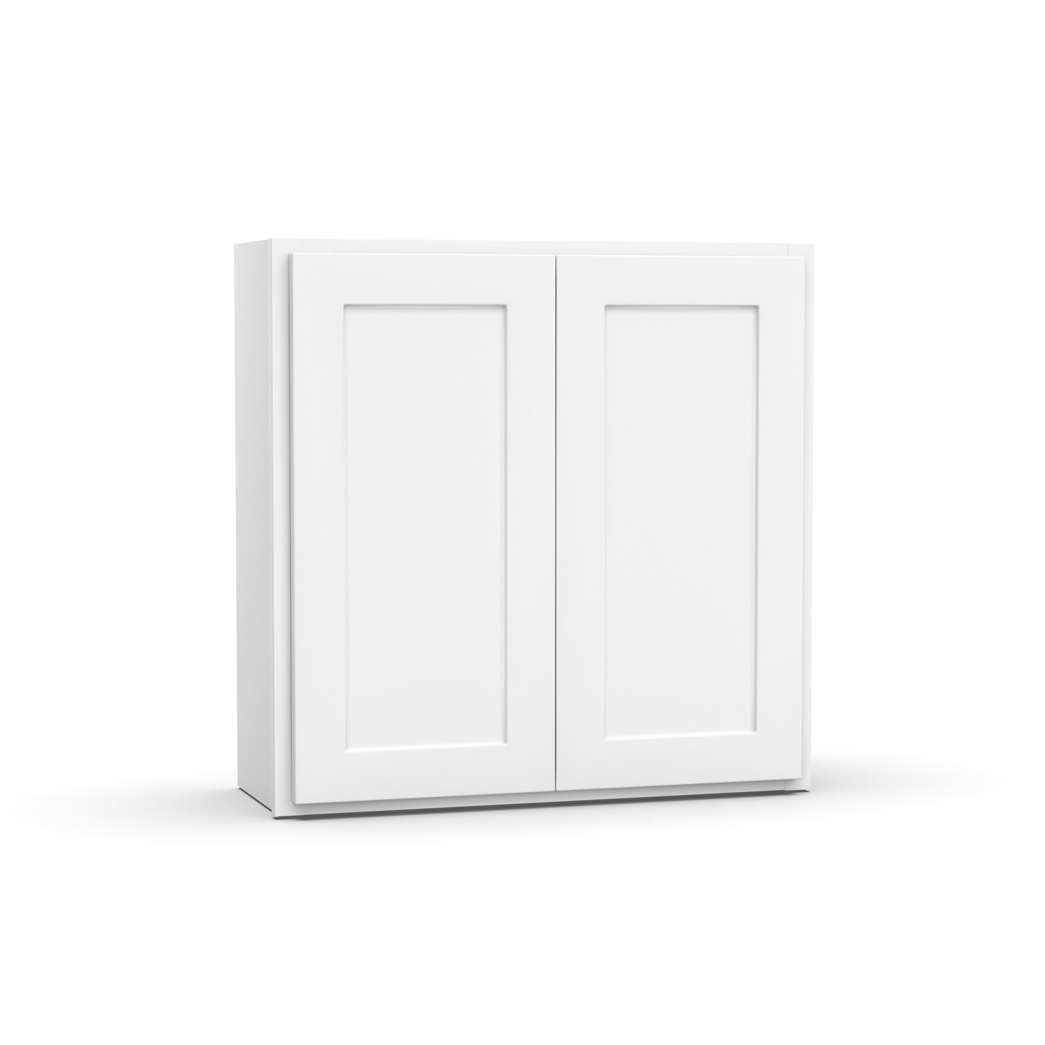 Liberty Shaker White - 30 Inch Height Double Door Wall Cabinet - 30" Width x 30" Height x 12" Depth