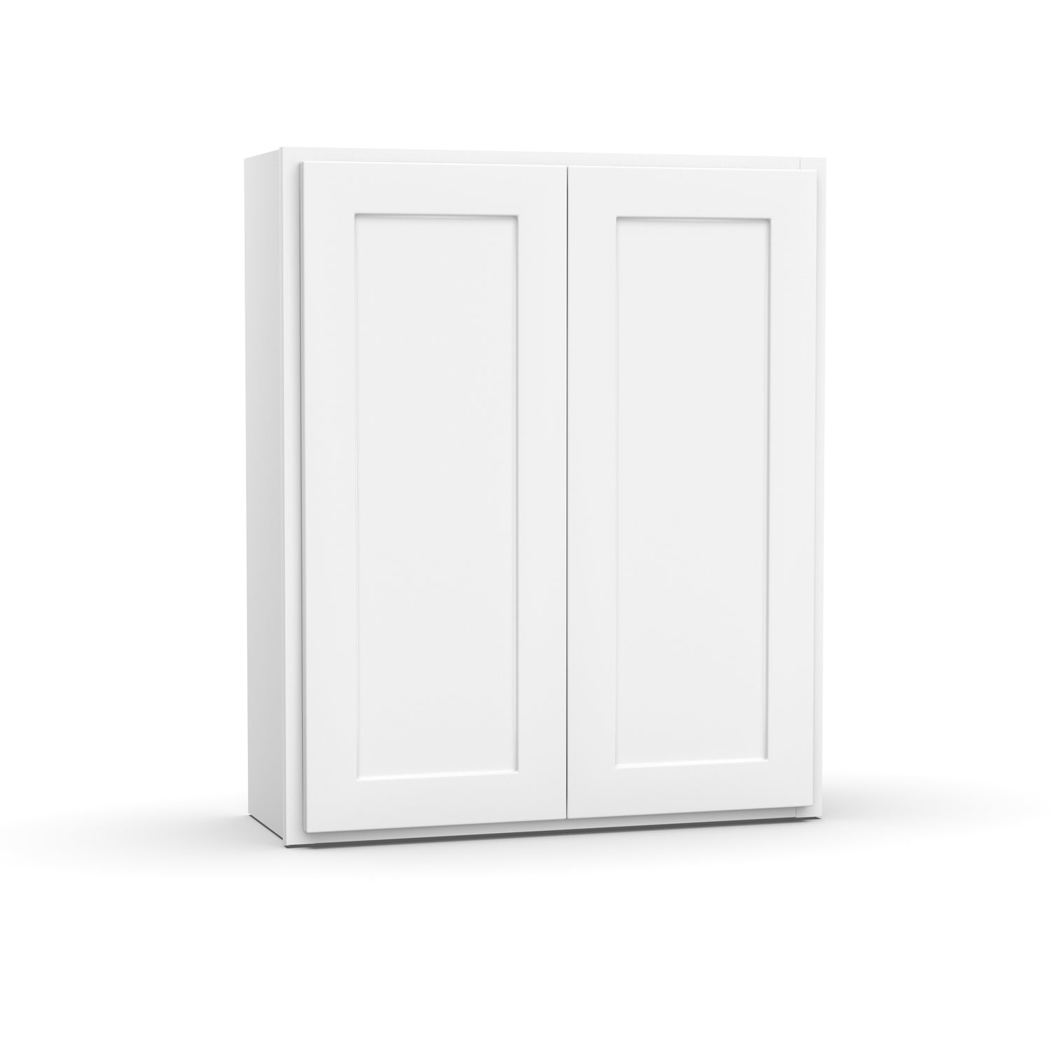 Liberty Shaker White - 30 Inch Height Double Door Wall Cabinet - 30" Width x 36" Height x 12" Depth