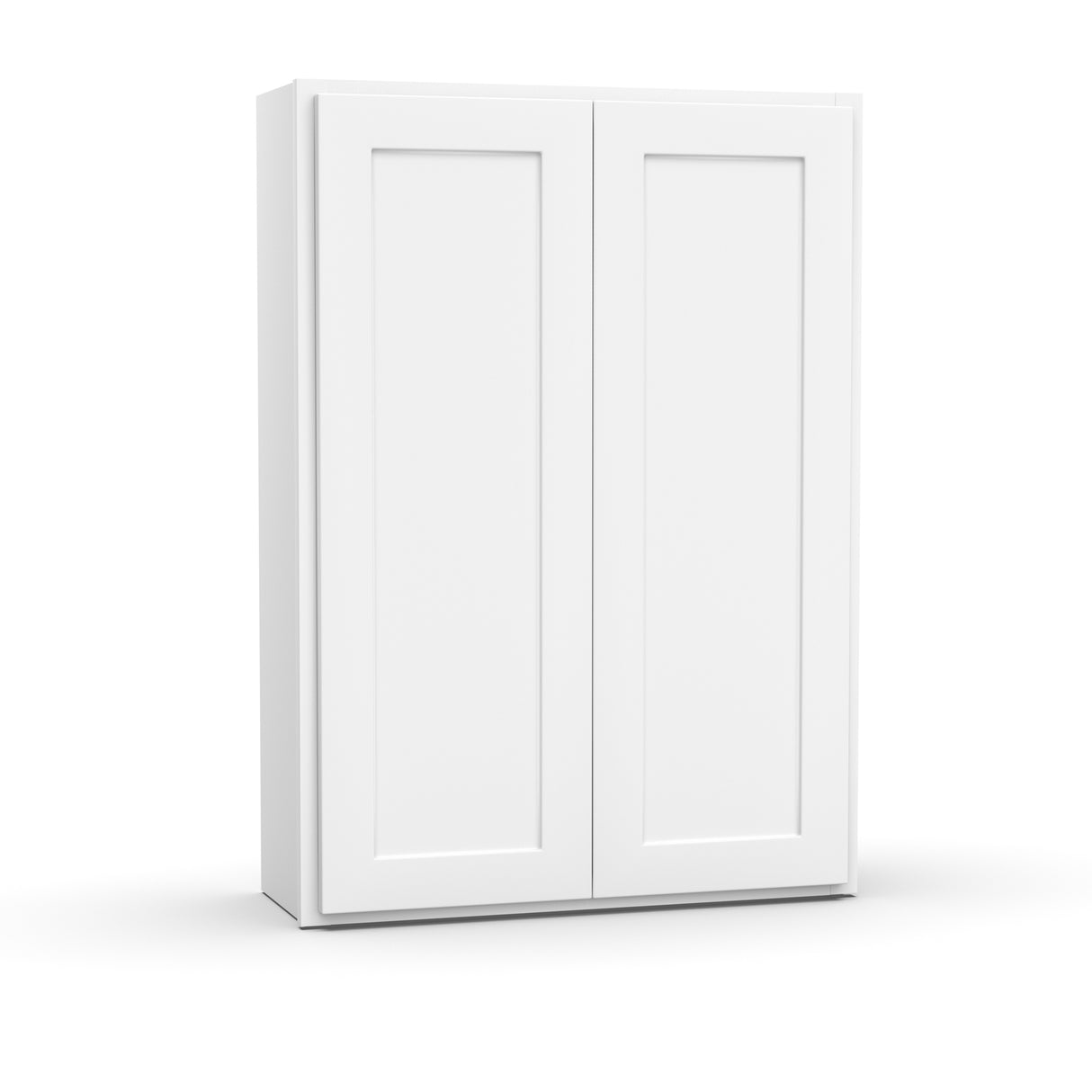 Liberty Shaker White - 30 Inch Height Double Door Wall Cabinet - 30" Width x 42" Height x 12" Depth