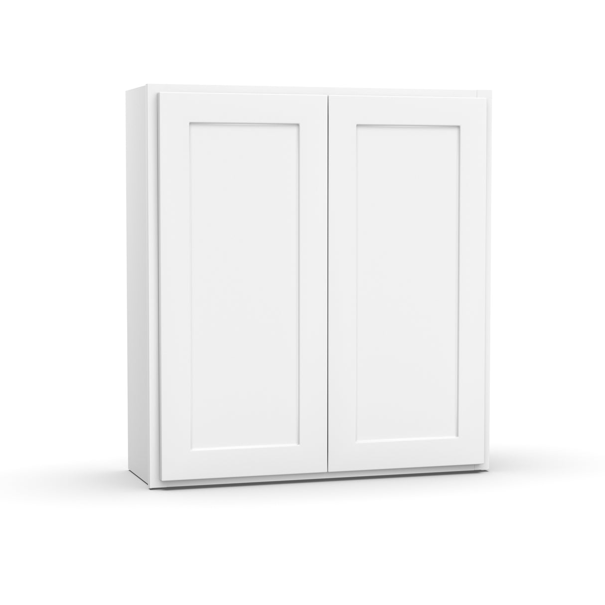 Liberty Shaker White - 33 Inch Height Double Door Wall Cabinet - 33" Width x 36" Height x 12" Depth