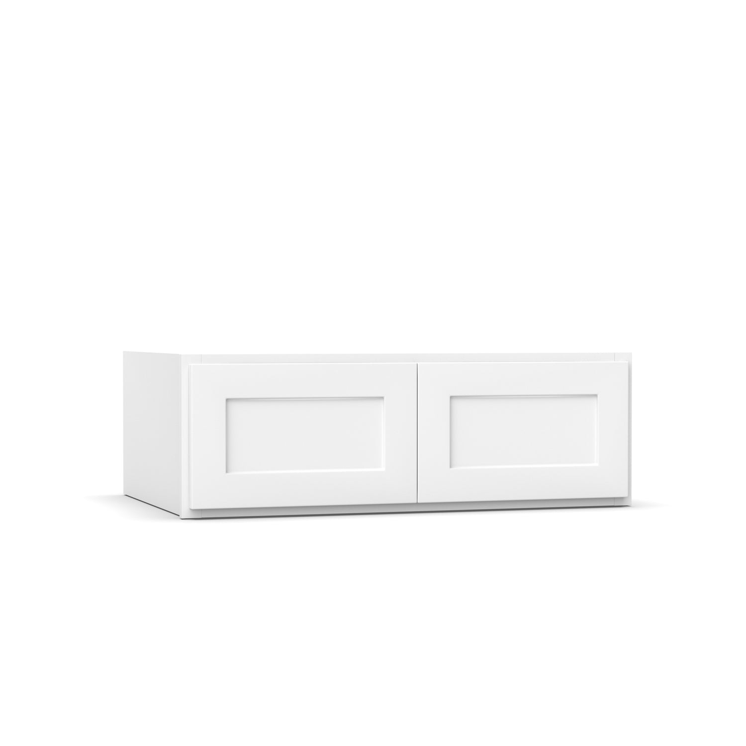 Liberty Shaker White - 36 Inch Deep Double Door Wall Cabinet - 36" Width x 12" Height x 24" Depth