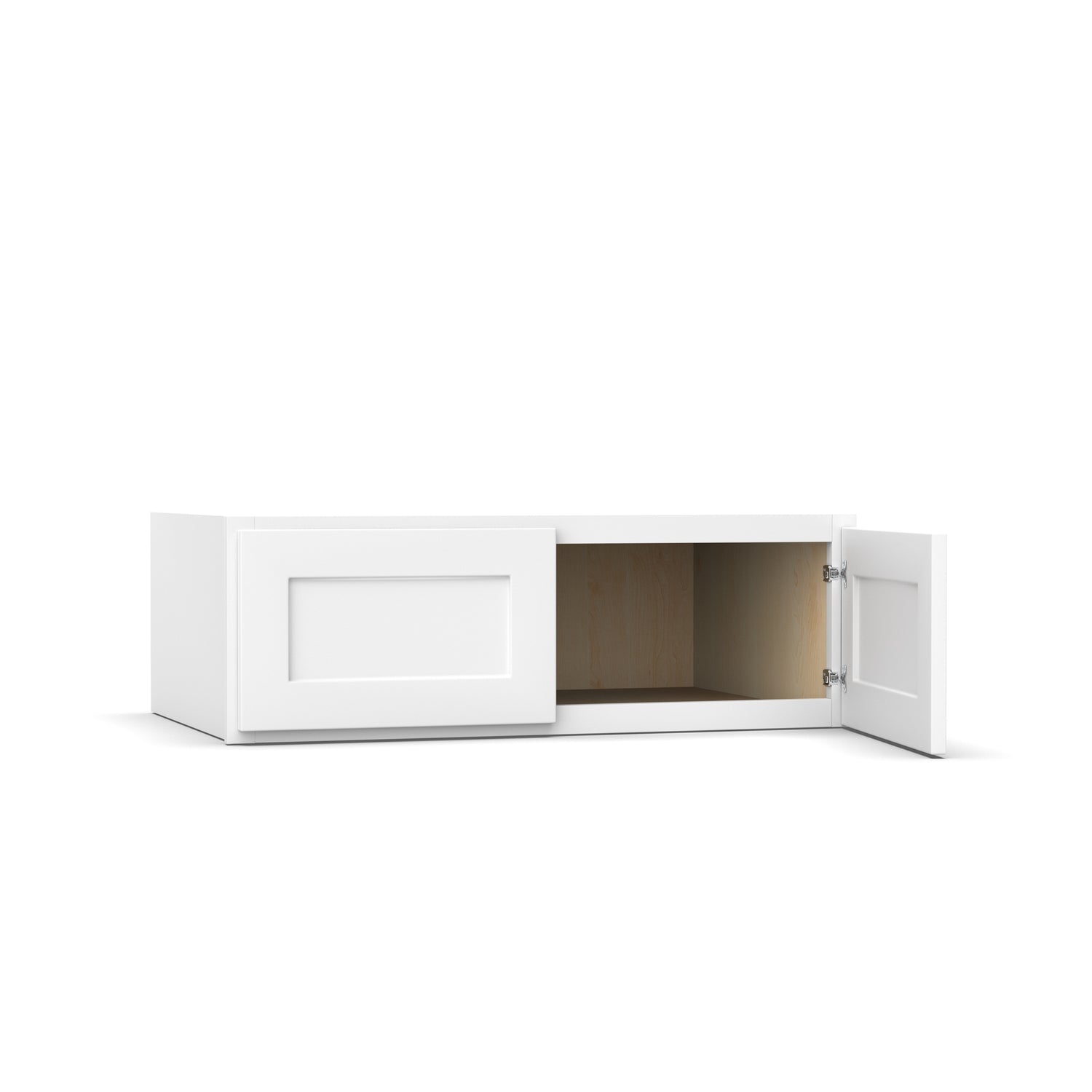 Liberty Shaker White - 36 Inch Deep Double Door Wall Cabinet - 36" Width x 12" Height x 24" Depth