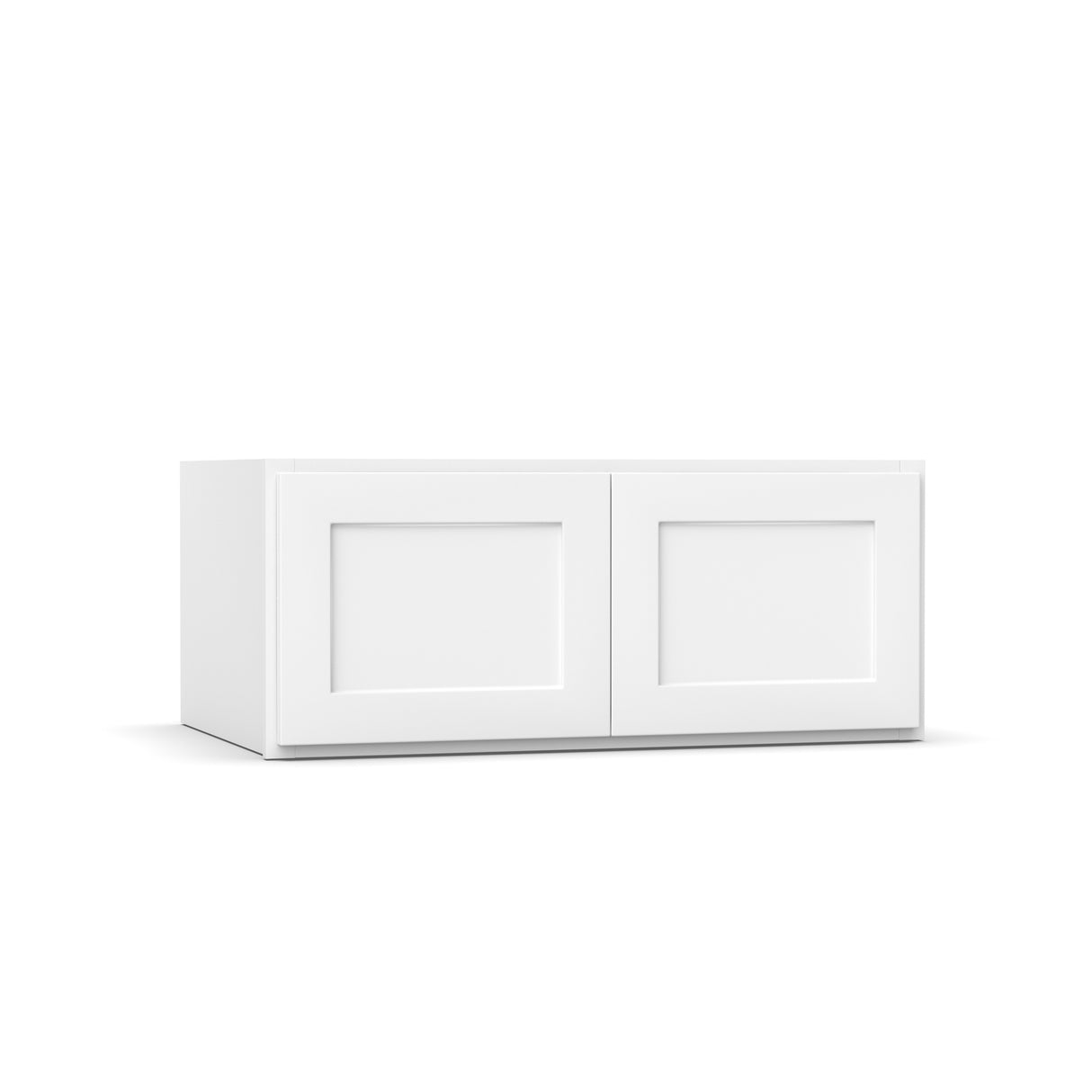 Liberty Shaker White - 36 Inch Deep Double Door Wall Cabinet - 36" Width x 15" Height x 24" Depth