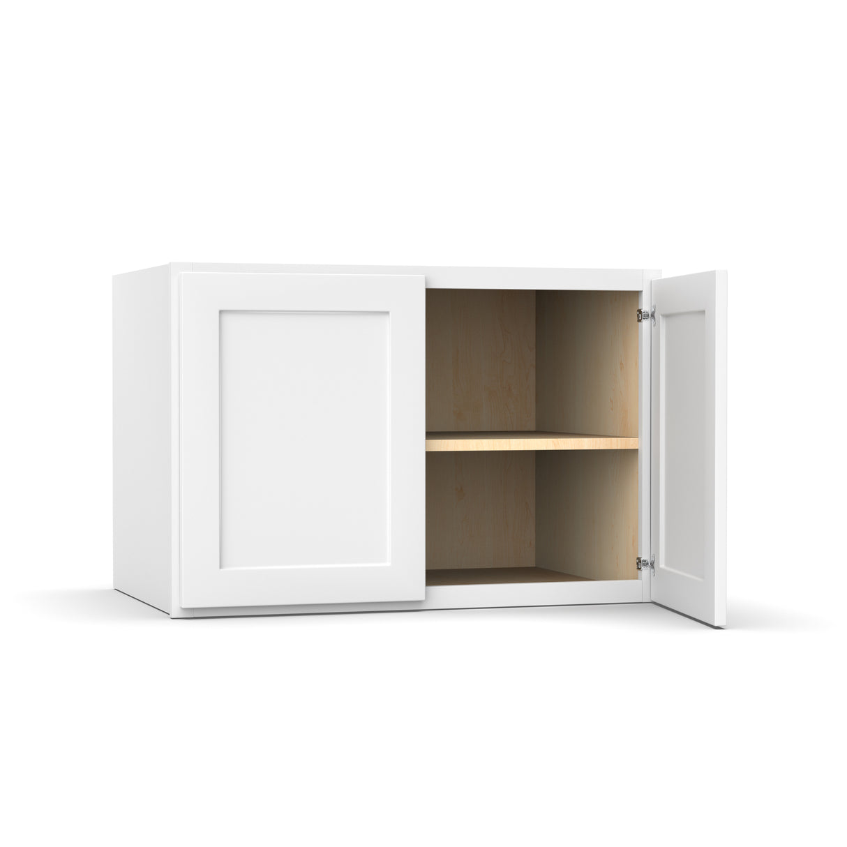 Liberty Shaker White - 36 Inch Deep Double Door Wall Cabinet - 36" Width x 24" Height x 24" Depth