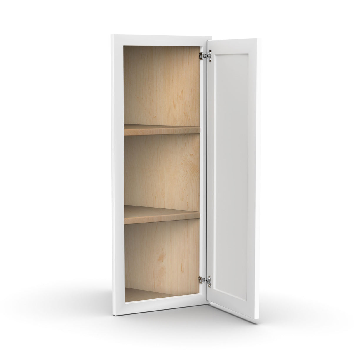 Liberty Shaker White - 30 Inch Corner Wall Angle End Cabinets - 12" Width x 30" Height x 12" Depth