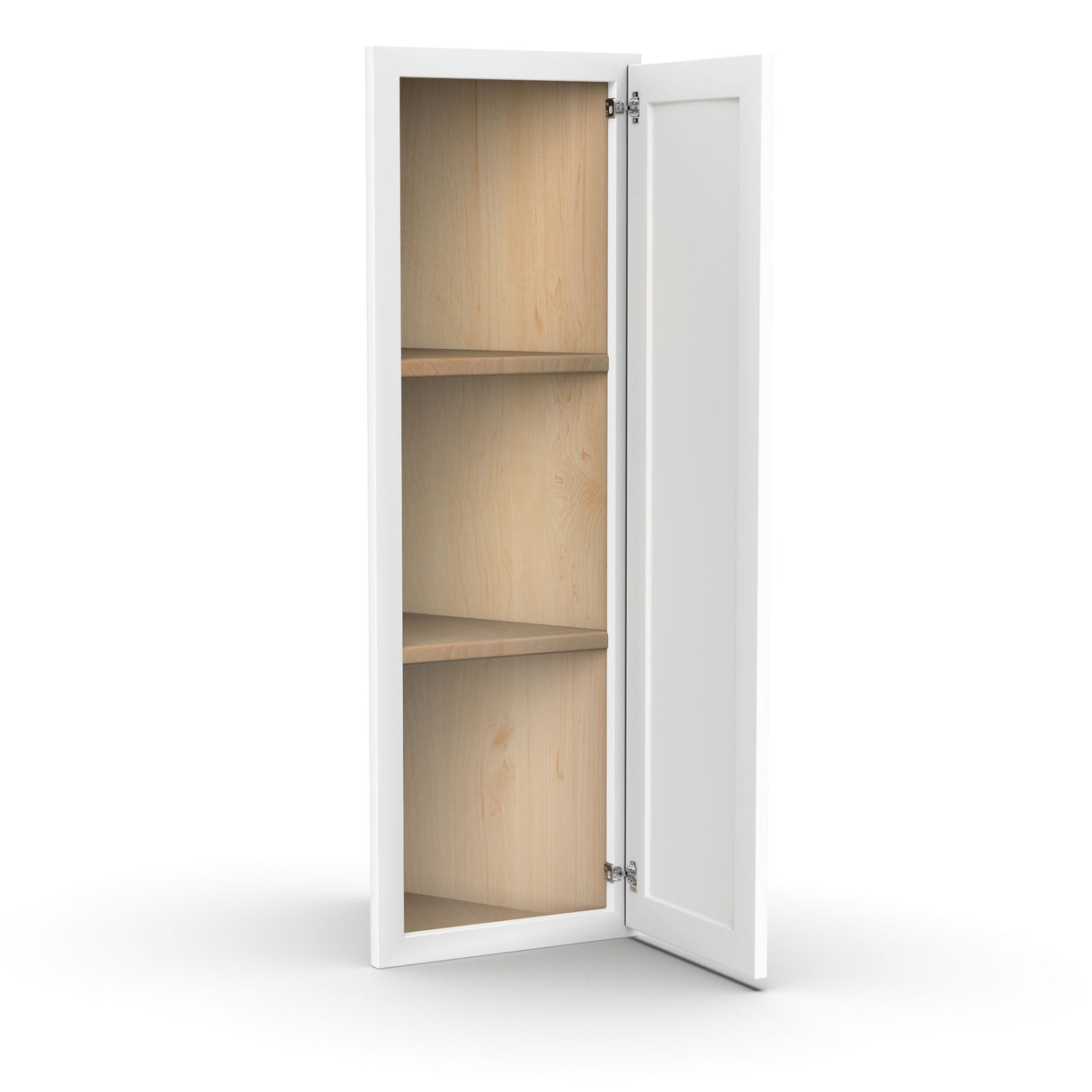 Liberty Shaker White - 36 Inch Corner Wall Angle End Cabinets - 12" Width x 36" Height x 12" Depth