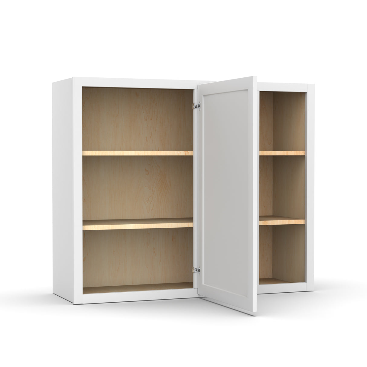 Liberty Shaker White - 36x30 Inch Wall Blind Corner Wall Cabinet - 36" Width x 30" Height x 12" Depth