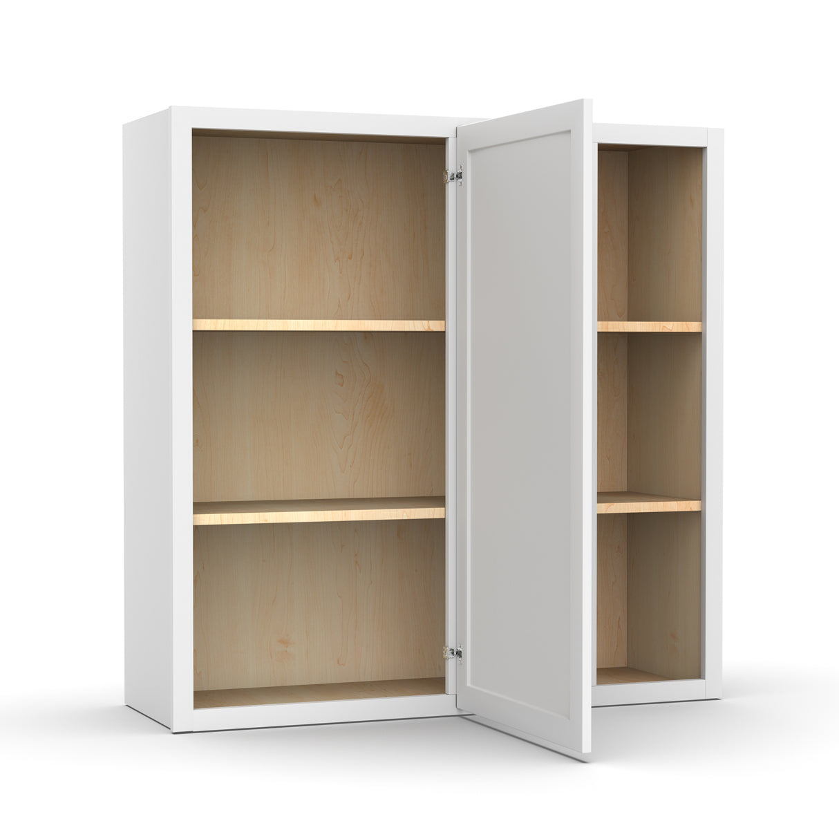 Liberty Shaker White - 36x36 Inch Wall Blind Corner Wall Cabinet - 36" Width x 36" Height x 12" Depth